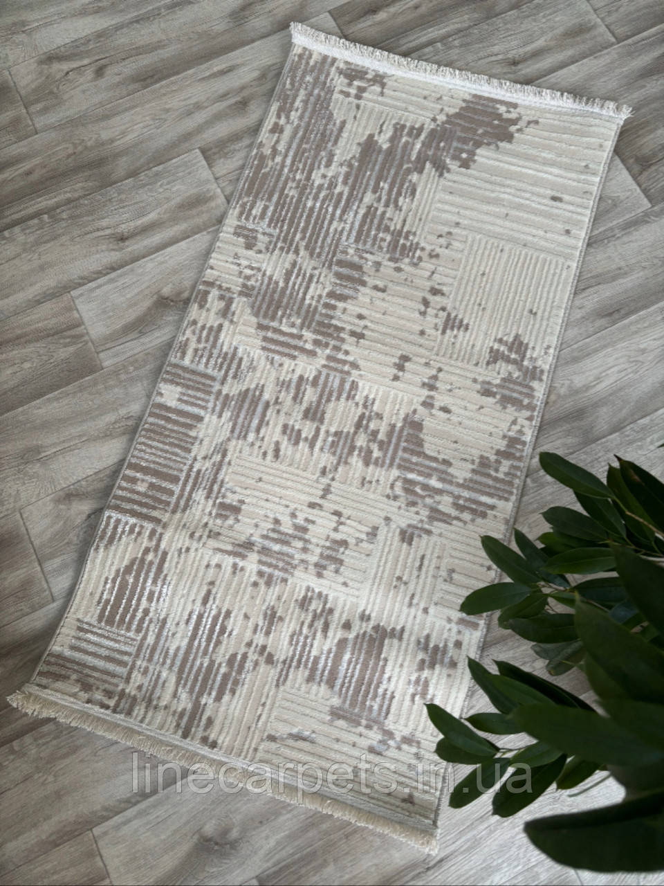 Сучасний бежевий килим PLATO 09428B IVORY-L. BEIGE, фото 1