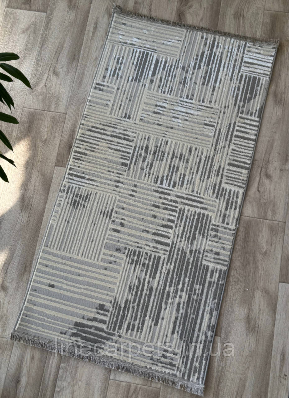 Сучасний килим PLATO 09428B  L.GREY-L.GREY