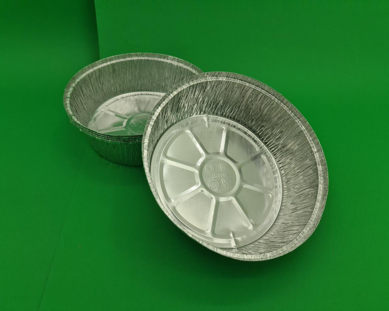 Кругла, пещена, алюмінієва форма 1500 мл SPТ546L 100шт (1 пачка), фото 1