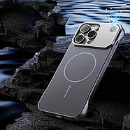 Чохол Glass Matte Aromatherapy Metal Magnetic для iPhone 14 White, фото 8