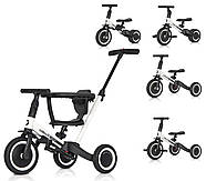 Велосипед триколісний Colibro TREMIX 6 в 1 CT-43-02 Blank білий з батьківською ручкою, фото 2