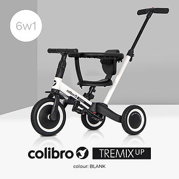 Велосипед триколісний Colibro TREMIX 6 в 1 CT-43-02 Blank білий з батьківською ручкою