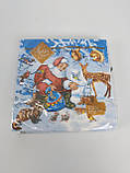 Серветки паперові новорічні (ЗЗХЗЗ, 18 шт.) "Подарунки для звірів" Luxy (1 пачка), фото 2