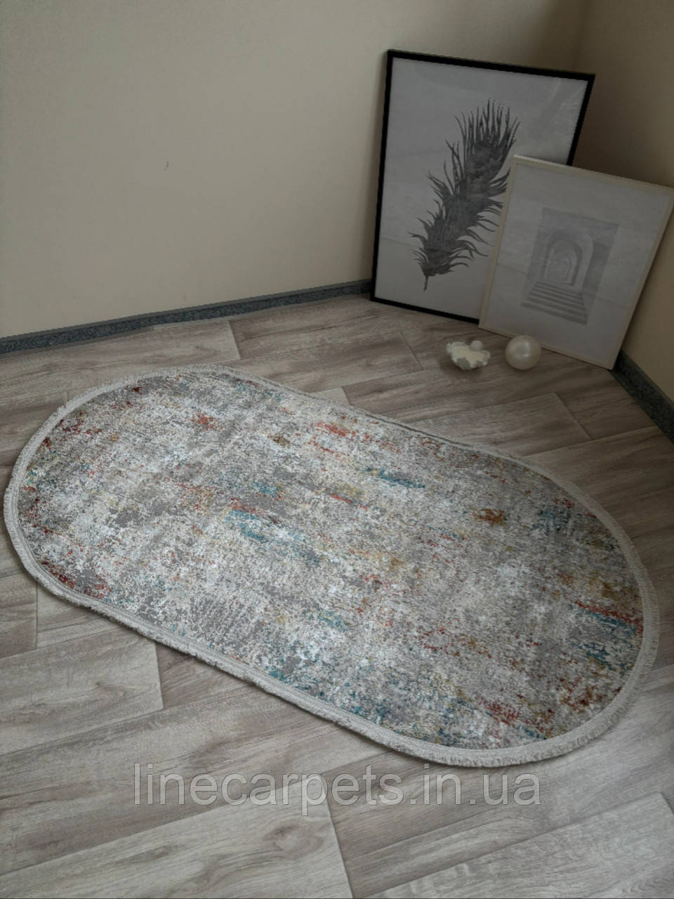 Сучасний турецький килим VOYAGE 1658D  C.L.GREY-TERRACOTTA