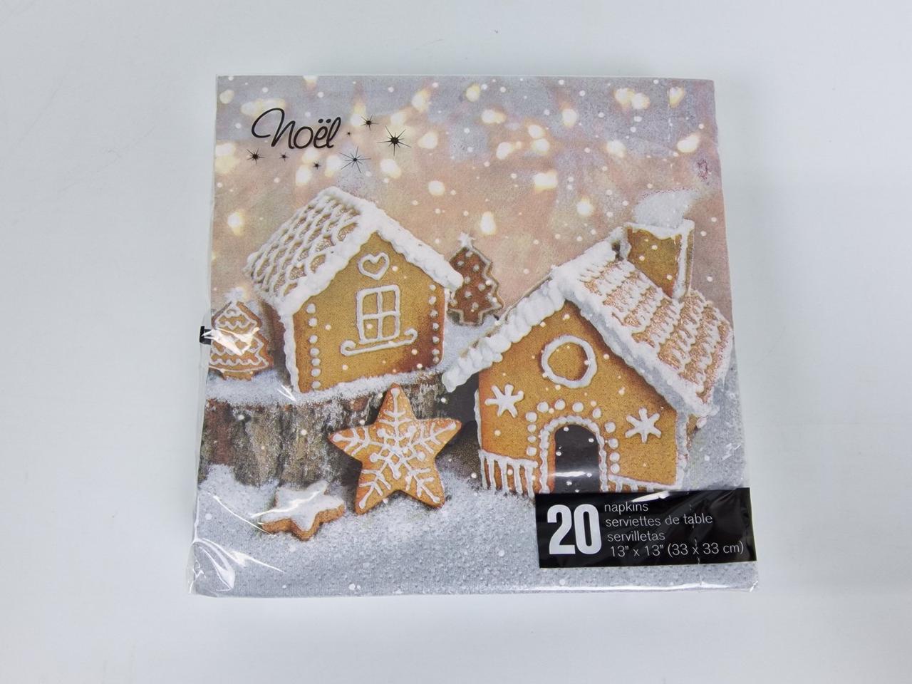 Красива серветка (ЗЗХЗ, 20 шт.) VIVA новий рік малюнок No1 (1 пачка), фото 1