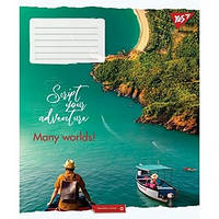 Зошит шкільний Yes 60 аркушів клітинка Many worlds! (10)