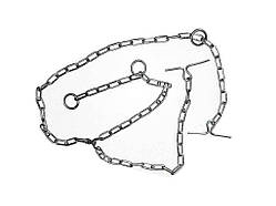 Ланцюг металевий, трикiнцевий d=6мм ТМ УКРАЇНА