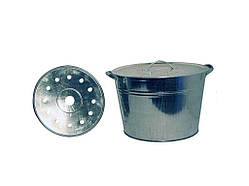 Бак оцинкований з решіткою та кришка 25л ТМ АРМА