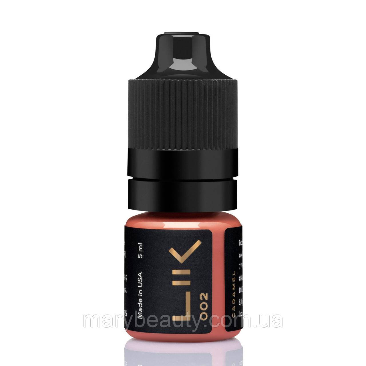 Пігмент для губ LIK 002 Caramel 5мл гібрид, фото 1