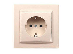 Розетка із заземленням Латте Enzo EH-2 192 ТМ ELECTROHOUSE