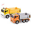 Інтерактивна іграшкова вантажівка самоскид для дитини 2 види світло / Будівельна техніка для ігор у пісочниці, фото 2