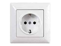 Розетка з з/к VISAGE Біла VS 28 11 115 ТМ GUNSAN