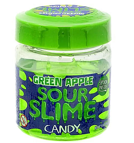 Кисла рідка цукерка Sour Slime Liquid Candy зі смаком зеленого яблука 99г