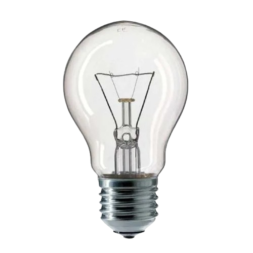 Лампа розжарювання A50 60W E27 230V (манжета) Іскра