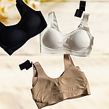 Бюстгальтер-топ з м'якою чашкою Acousma спортивний А6563 Розміри L XL XXL, фото 6