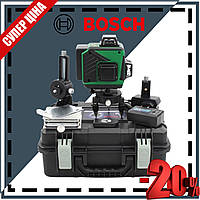 Акумуляторний лазерний нівелір BOSCH 4-діодний рівень (5 V, 2 AH) АКБ рівень Бош