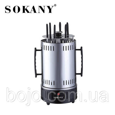 Електрична шашличниця на 6 шампурів SOKANY SK-6111 1000Вт (2358), фото 3