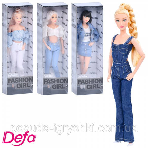 Лялька DEFA 8508 шарнірна, 4 види, в коробці, висота ляльки 30см. Ціна вказана за одну ляльку., фото 1