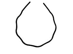 Обруч каучук хвиля вузький 1 * 12 NA-3693-2 ТМ Китай