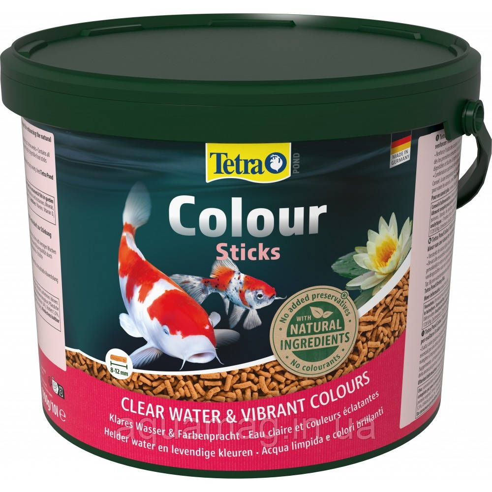 Корм для ставкових риб Tetra Pond Colour Sticks 10 л/1900 гр (для посилення забарвлення)