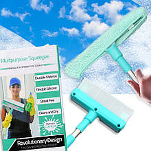 Щітка для миття вікон Multipurpose Squeegee зі змінним чохлом (509)