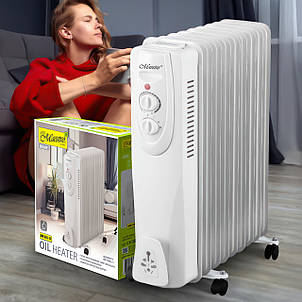Домашній масляний радіатор Maestro MR-950-11 на 11 секцій 2500 Вт (235), фото 1
