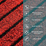 Самоклеюча плитка під ковролін бургунді 600*600*4,5MM (D) SW-00002487, фото 4