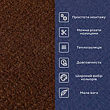 Самоклеюча плитка під ковролін в рулоні коричневий 600*3000мм SW-00002586, фото 4