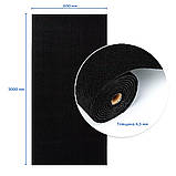 Самоклеюча плитка під ковролін в рулоні чорний 600*3000мм SW-00002588, фото 3