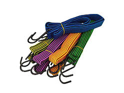 Гумка господарча плоска 20мм з гачками (10шт)/(1м) MIX-кол. ТМ КИТАЙ