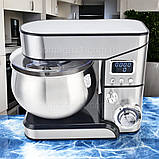 Міксер планетарний тістоміс 4000 Вт Top Kitchen кухонний тістоміс з металевою чашею 6 л на 6 швидкостей, фото 6