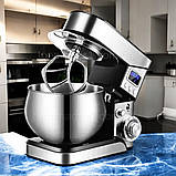 Міксер планетарний тістоміс 4000 Вт Top Kitchen кухонний тістоміс з металевою чашею 6 л на 6 швидкостей, фото 2