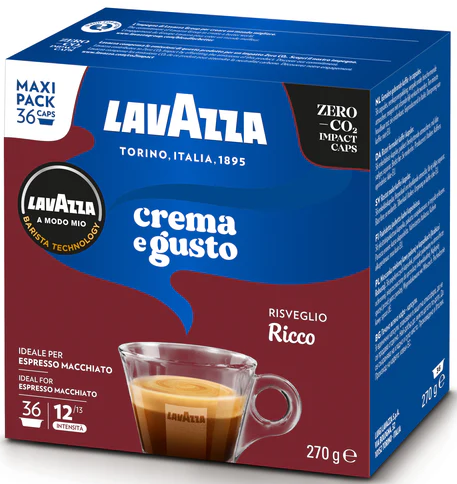 Кава в капсулах A Modo Mio Crema e Gusto RICCO 36 порцій