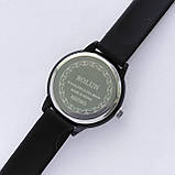 Невеликий жіночий наручний годинник Bolun блакитний з цифрами, на м'якому силіконовому ремінці, код - 2494а, фото 4