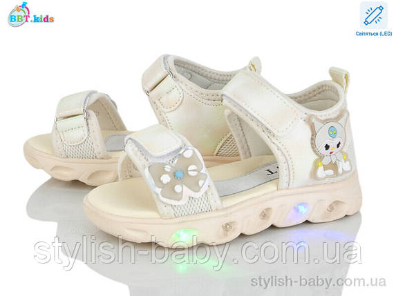 Дитяче літнє взуття гуртом. Дитячі босоніжки 2025 бренда BBT Kids для дівчаток (рр. з 26 по 31), фото 1