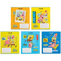 Зошит шкільний Kite SpongeBob SquarePants SB25-232, 12 аркушів, клітинка