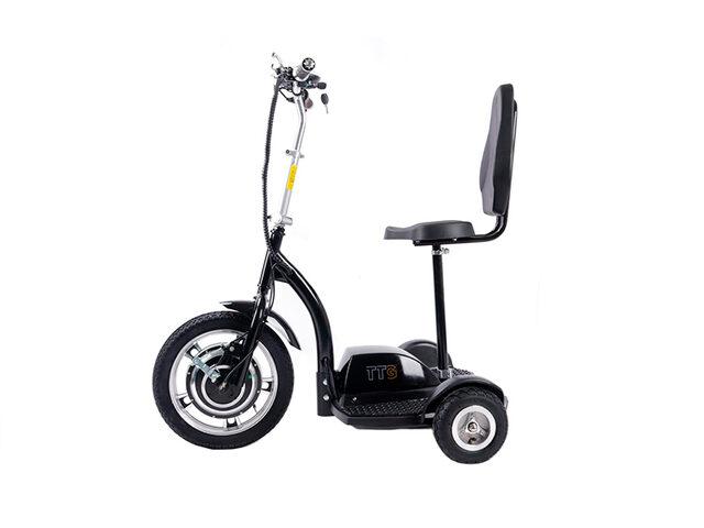 Електросамокат із сидінням (сидіння-спинка) TTG T06-1 36V350W 12AH - SM 12AH чорний (код 28811)