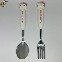 Набір виделка ложка Hello Kitty 2 шт.