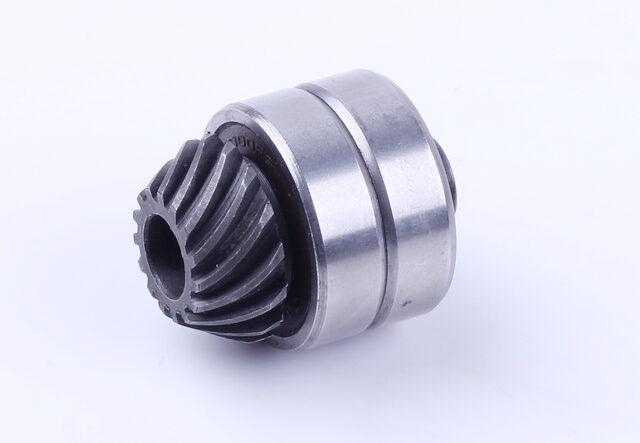 Шестерня нижнього редуктора + підшипник, вал 4Т для бензокоси