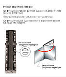 Доводчик дверей RYOBI 3200 D-3200Т з ковзною шиною і фіксацією коричневий, фото 7