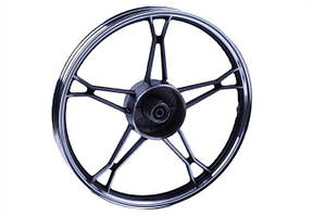 Диск задній литий, барабанне гальмо 17*1,4 (black) 3kg — Дельта/Альфа (код 1686)