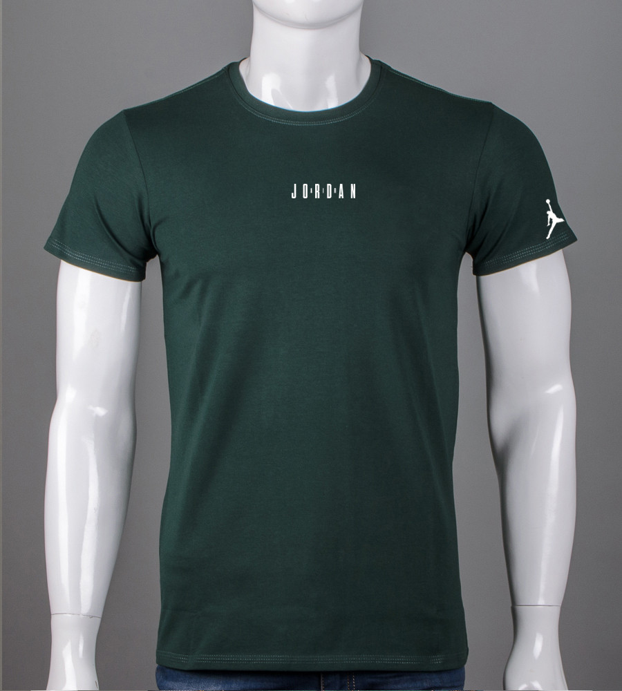 Футболка чоловіча Jordan 2511м (Уп.4шт M-XXL), Темно-зелений
