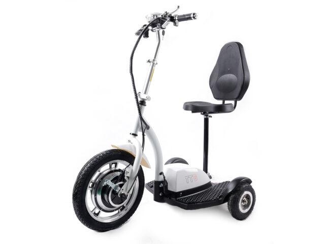 Електросамокат із сидінням (сидіння-спинка) TTG SM T06-1 36V350W 12AH білий (код 26075)
