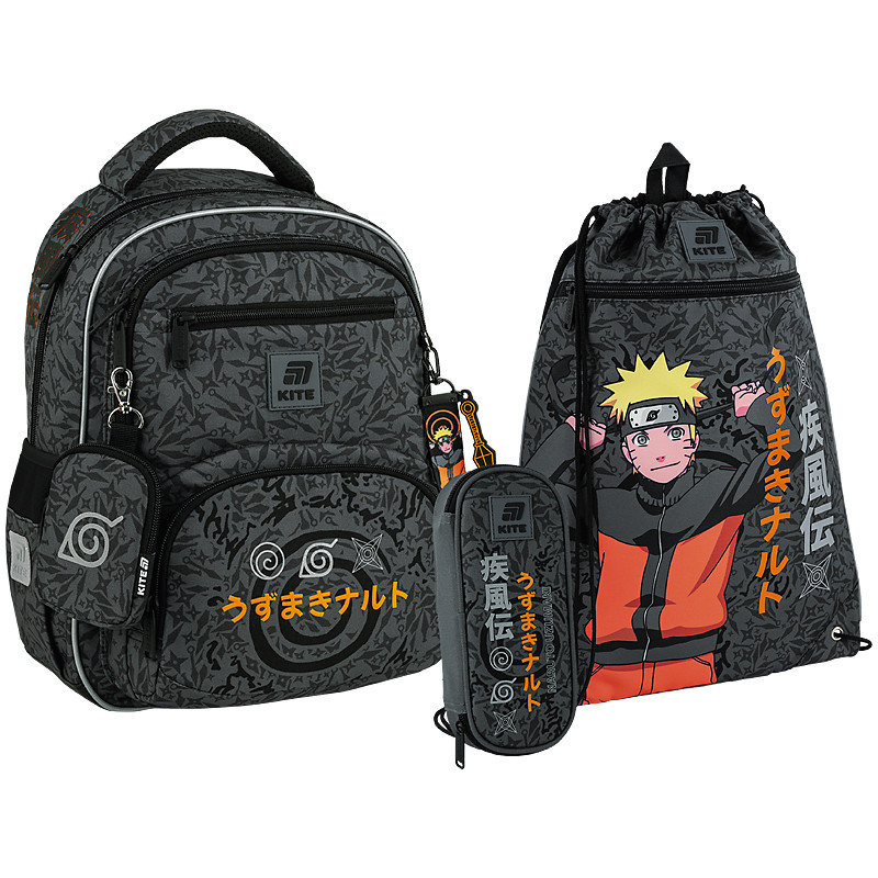 Шкільний набір Kite Education Naruto Shippuden SET_NR25-773M