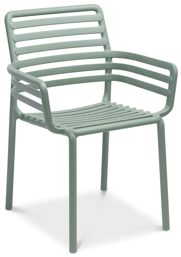Садовий стілець 83,5х60х56,5 см Doga Nardi пластик м'ятний