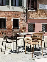 Садовий стілець 83,5х60х56,5 см Doga Nardi пластик м'ятний, фото 4