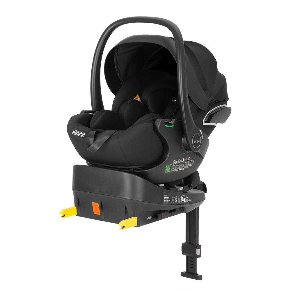 Автолюлька+база з обертанням CARRELLO Vega CRL-14101/2 isofix 40-87см, Absolute Black