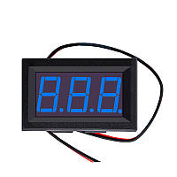 Вольтметр 4,5 - 30В, 0.56" LED, Синій, у корпусі