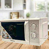 Механічна мікрохвильова піч Rainberg 1200Вт Мікрохвильовка 20л Мікрохвильова піч 5 рівнів потужності К2, фото 5