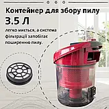 Потужний пилосос Rainberg 4200Вт Компактний контейнерний пилосос Пилосос з турбощіткою К2, фото 3